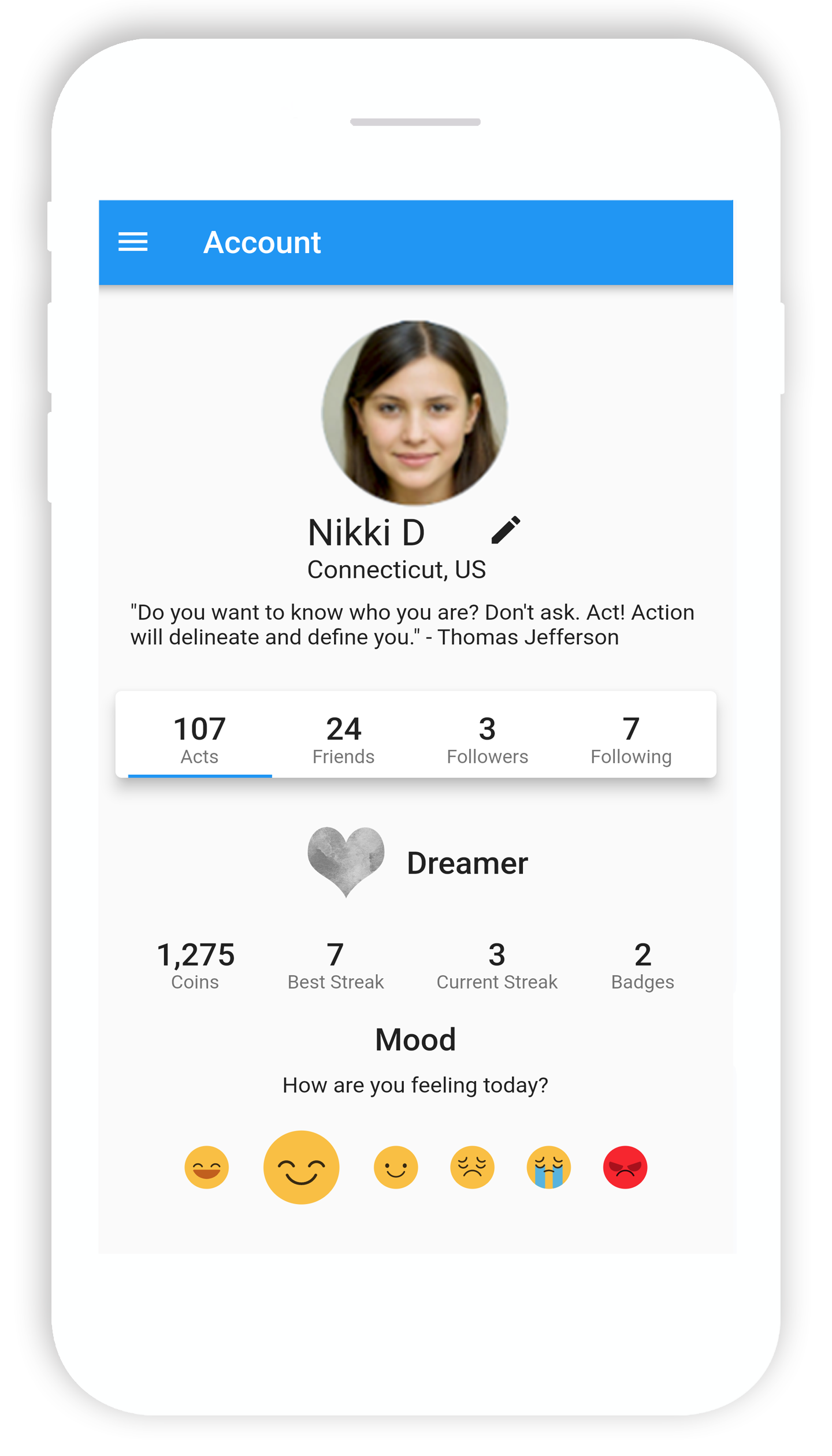 BeKind App account